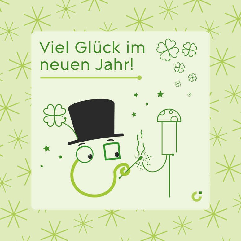 Flexibles Maskottchen-Design für CEDURA im Einsatz für Newsletter, Kampagnen und saisonale Kommunikation.